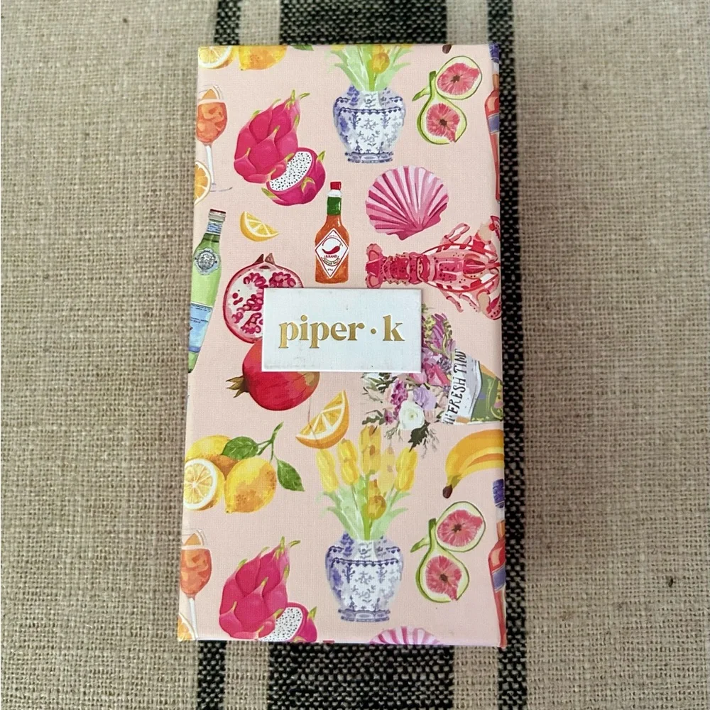 Piper K Key Chain & Bag Charm with Martini Design - Picture 2 of 3